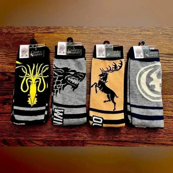 HBO Game of Thrones Crew Socks - Picture 1 of 2